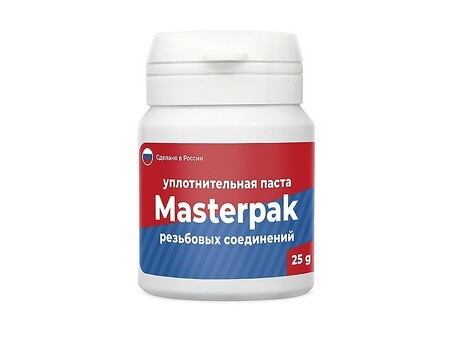 Паста уплотнительная для воды, пара флакон 25гр Masterpak