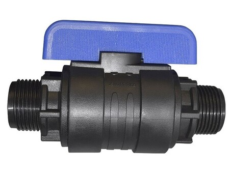 Кран шаровой компрессионный Valfex DN-16 PN-16, G-1/2''x1/2'', НР-НР