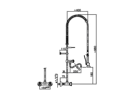 Душирующее устройство Klarco 3S.4051.19N.K13