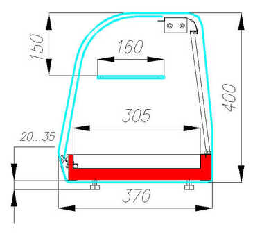 Холодильная витрина CARBOMA BAR ВХСв‑1.0 XL (A37 SM 1.0‑11)