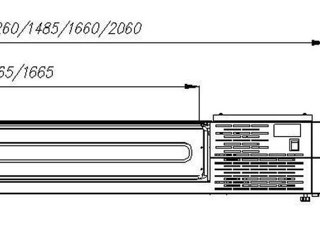 Витрина холодильная серии A40 SM 1,2 0430 (Carboma VT2-G)