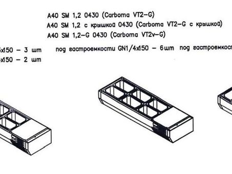 Витрина холодильная серии A40 SM 1,2 0430 (Carboma VT2-G)