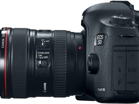 Canon EOS 5D Mark III 22,3 МП полнокадровая цифровая зеркальная камера CMOS с объективом EF 24-105mm f4 L is USM черного цвета