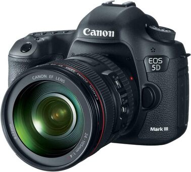 Canon EOS 5D Mark III 22,3 МП полнокадровая цифровая зеркальная камера CMOS с объективом EF 24-105mm f4 L is USM черного цвета