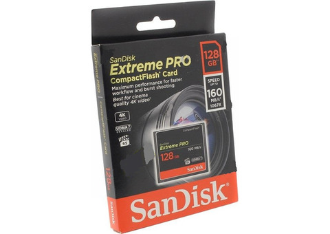 Карта памяти SanDisk Extreme Pro CompactFlash 160MB/s 128GB