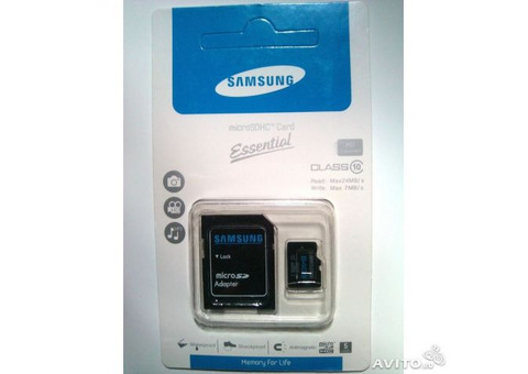 Micro SD 32 GB карты фирмы samsung 10 class