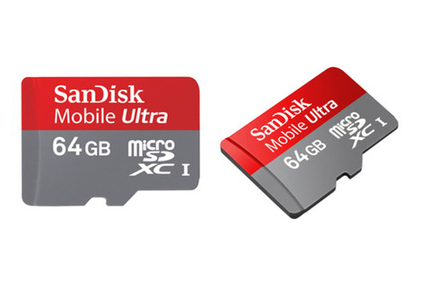 Флешка microSD 64 Gb новая с переходником на SD в комплекте реальный рабочий объ