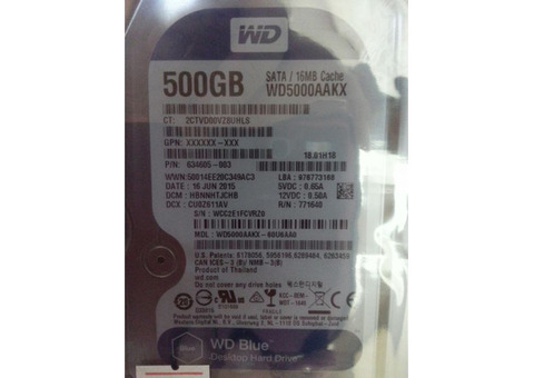 HDD 500гб Western Digital WD5000aakx (новый)