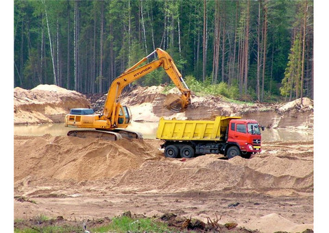 Песок строительный напрямую с карьеров