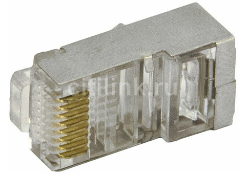 Характеристики коннектор RJ-45 Silver (упак.:20шт)