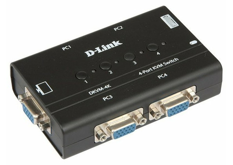 Характеристики переключатель D-Link DKVM-4K/B2