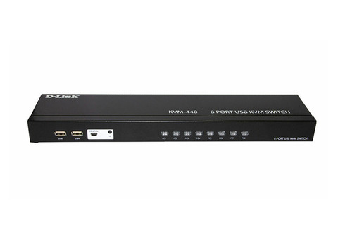 Характеристики переключатель KVM D-Link KVM-440