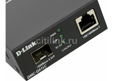 Характеристики медиаконвертер D-Link DMC-G01LC 100Base-TX/1000BASE-T Gig Eth