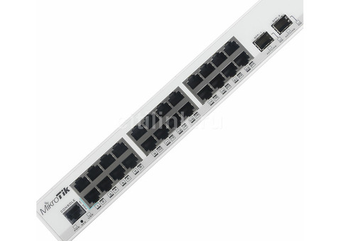 Характеристики коммутатор MikroTik CRS326-24G-2S+RM 24G 2SFP+ управляемый