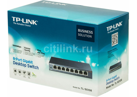 Характеристики коммутатор TP-Link TL-SG108 8G неуправляемый