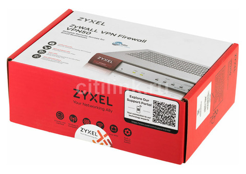 Характеристики межсетевой экран ZYXEL ZyWALL VPN50, серебристый [vpn50-ru0101f]