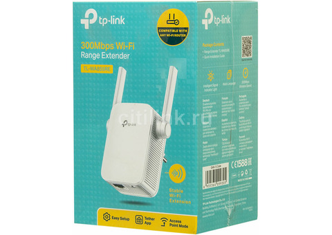 Характеристики повторитель беспроводного сигнала TP-LINK TL-WA855RE, белый