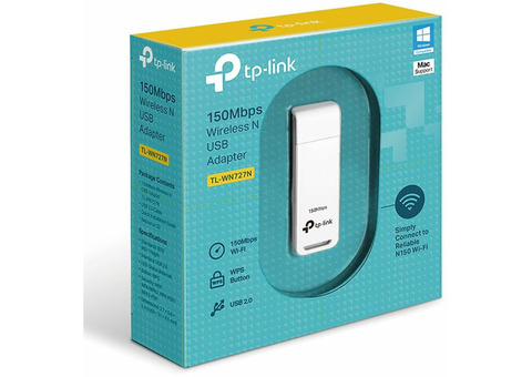 Характеристики сетевой адаптер WiFi TP-LINK TL-WN727N USB 2.0