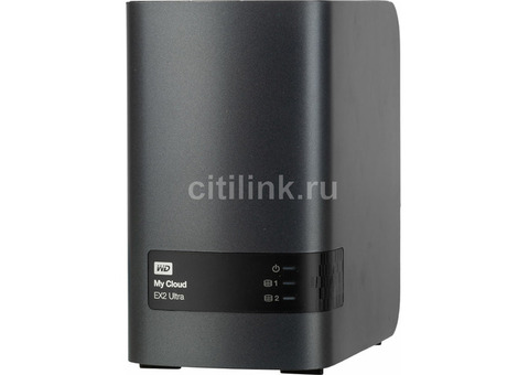 Характеристики сетевое хранилище WD My Cloud EX2 Ultra WDBSHB0000NCH-EEUE, без дисков