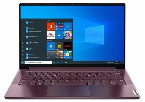 Характеристики ультрабук Lenovo Yoga Slim7 14ITL05, 14', IPS, Intel Core i7 1165G7, Intel Evo 2.8ГГц, 16ГБ, 1ТБ SSD, Intel Iris Xe graphics , Windows 10 Home, 82A3004RRU, бордовый