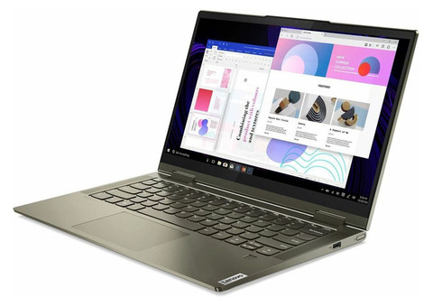 Характеристики ноутбук-трансформер Lenovo Yoga 7 14ITL5, 14', IPS, Intel Core i7 1165G7, Intel Evo 2.8ГГц, 16ГБ, 1ТБ SSD, Intel Iris Xe graphics , Windows 10 Home, 82BH007SRU, темно-зеленый