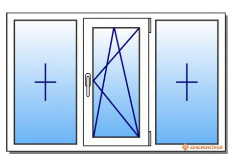 Продаю пластиковое окно 3 створчатое