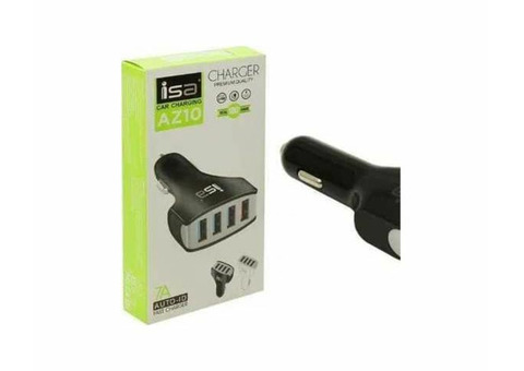 Автомобильное зарядное устройство на 4 USB 7А с быстрой зарядкой Quick Charge 3.0 Isa AZ10