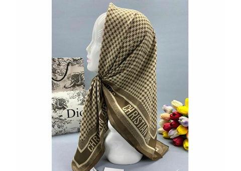 ПЛАТОК ЖЕНСКИЙ Dior 100х100 см, код 3111185